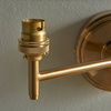 Step Fold 1 Wall Light Fitting Brushed Aged Brass
