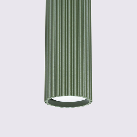 Lampa wisząca KARBON 1 zielony oliwkowy