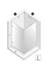 NZ2 Kabina prysznicowa OXIA 1D L 80x90x200 szkło czyste 8mm Active Shield 2.0