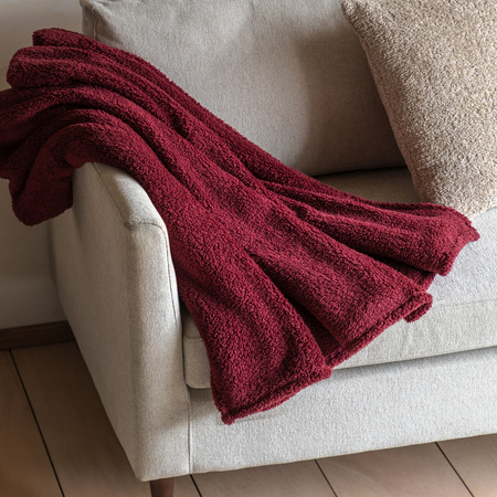 Teddy Fleece Throw Mulberry 1300x1800mm