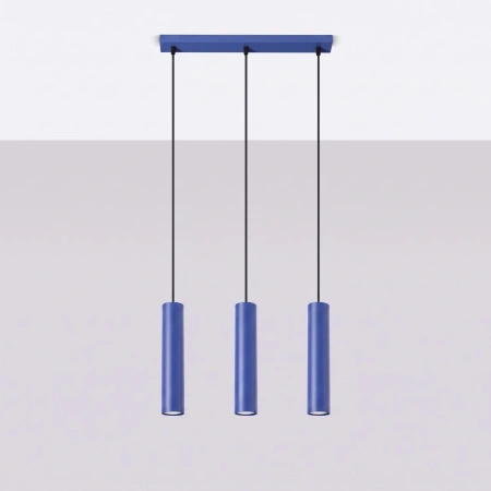 Lampa wisząca LAGOS 3L ultramaryna