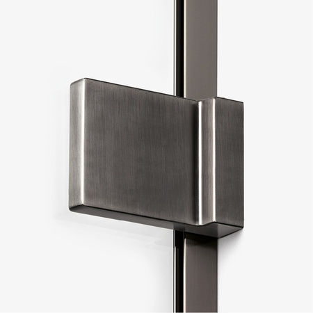 KABINA AVEXA GUNMETAL BRUSHED KWADRATOWA PRZYŚCIENNA P 120x120x200 CZYSTE 6mm ACTIVE SHIELD
