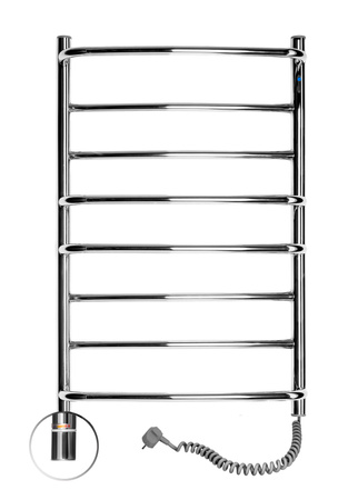 Elektryczny grzejnik łazienkowy NIERDZEWNY OMEGA 530х800 Termostat, prawa
