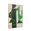Emerald Abstract Framed Canvas 900x1200mm