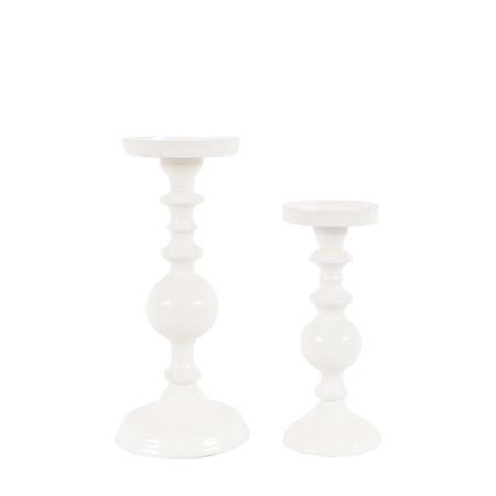 Alzira Candlesticks Cream Set of 2