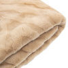 Chevron Rabbit Faux Fur Throw Mink 1300x1700mm