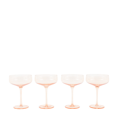 Coupe Glass Amber (4pk) 113x113x150mm