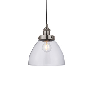 Hansen 1 Pendant Light Brushed Silver