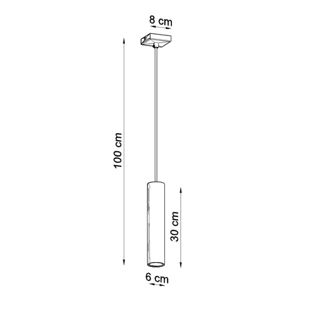 Lampa Wisząca LAGOS 1 chrom