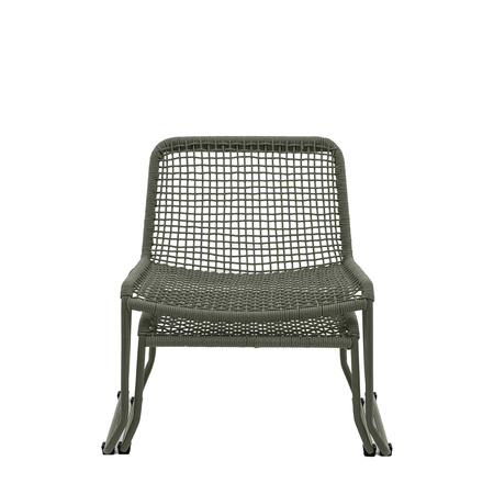 Sassano Lounge Chair with Footstool Green