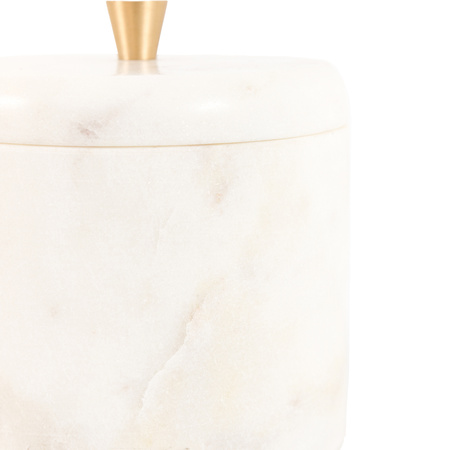 Veta Marble Rounded Box White 100x100x114mm