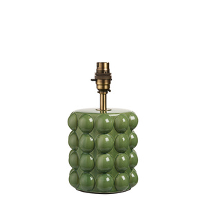 Bobble Table Lamp Base Olive Green Glaze
