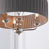 Highclere 3 Pendant Lght Nckel & Chrcoal 300-760mm