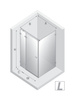 Kabina prysznicowa AVEXA NICKEL BRUSHED 1D prostokątna L 80x70x200 szkło czyste 6mm Active Shield 2.0