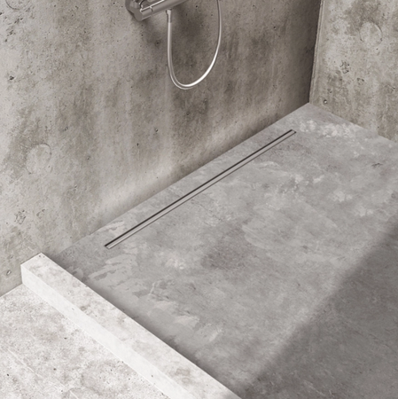 Odpływ liniowy slim & low proline gunmetal 70cm