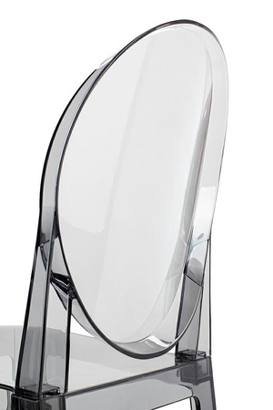 Krzesło barowe VICTORIA 65 cm dymione - poliwęglan