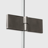 Kabina NESTA GUNMETAL BRUSHED 1D prostokątna P 90x120x200 czyste 6mm Active Shield 2.0