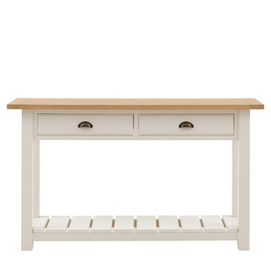 Eton 2 Drawer Console White 1400x380x800mm