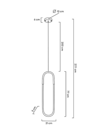 MOOSEE lampa wisząca PUZO L złota