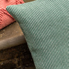 Ula Pinstripe Cushion Green 450x450mm