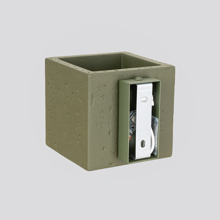 Kinkiet QUAD beton zielona oliwka