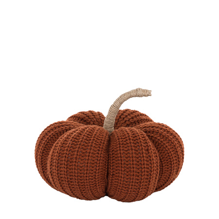 Autumn Knitted Pumpkin Rust 140x80mm