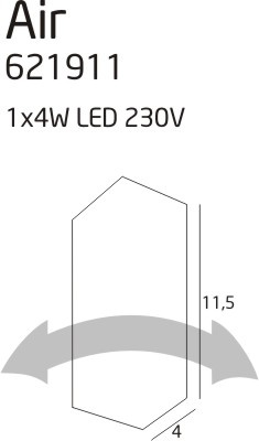 Air 1 kinkiet obrotowy