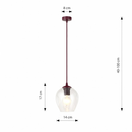 ISTAR 1 BURGUND TRANSPARENT