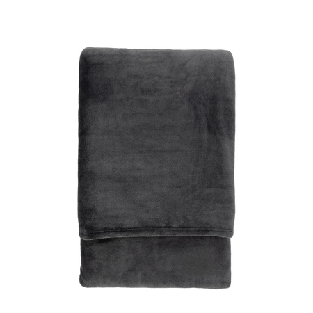 Pled Simply – antracytowy, 200 × 220 cm