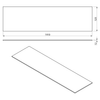 LOREA blat Rockstone 191x1,2x52,5cm, black attica