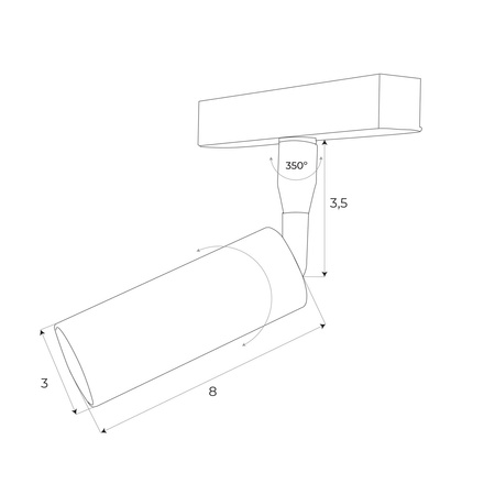 MAXLIGHT M0008Z REFLEKTOR MAGNETYCZNY SYSTEM ZIGBEE 5W 361LM 2700/5000K