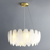 Lampa wisząca PIUMA 60 cm – biała, okrągła oprawa sufitowa