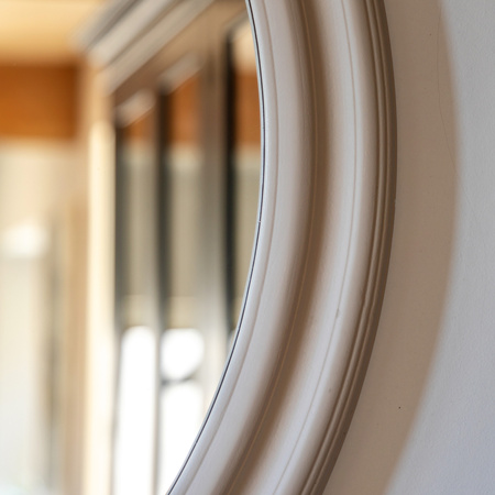 Suffolk Round Mirror Mushroom 900x25x900mm