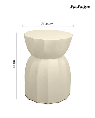 MaMaison stolik ROLLING 35 beżowy /       drewno