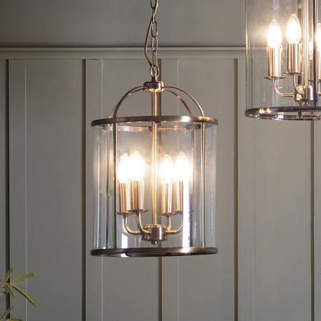 Lambeth 4 Pendant Light Antique Brass