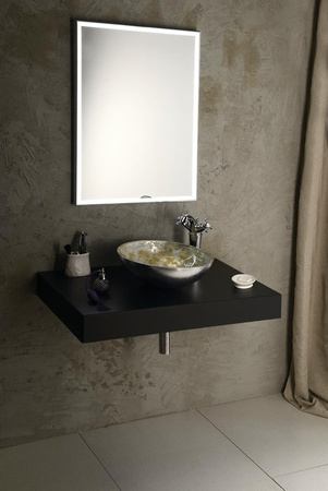 LUMINAR lustro z oświetleniem LED w ramie 60x80cm, chrom