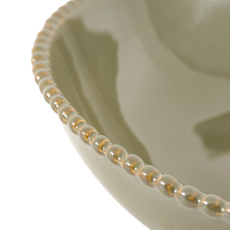 Organic Beaded Pasta Bowl Olive (4pk) 220x55mm
