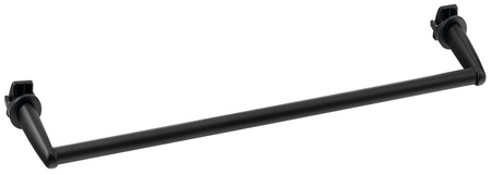 Wieszak na ręczniki na grzejnik 46cm, prosty, czarny mat