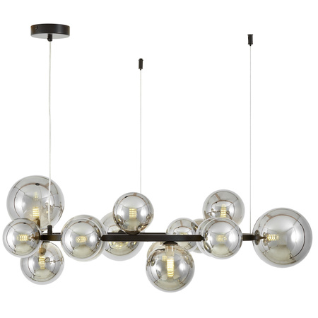 NOWOCZESNA LAMPA WISZĄCA CZARNO-DYMIONY MERIDO W15