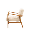 Datsun Armchair Cream Sheepskin 690x760x800mm
