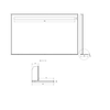 BRETO lustro z oświetleniem LED i półką 100x60,8cm