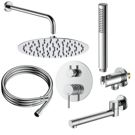 Zestaw prysznicowy podtynkowy trzyfunkcyjny