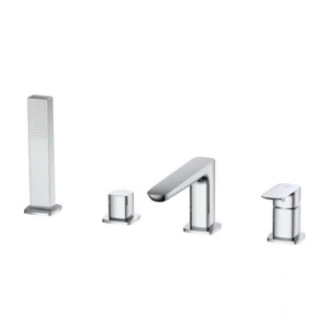 Bateria wannowa 4-otworowa, chrom