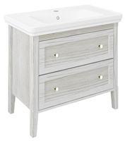 CROSS szafka umywalkowa 85x81x47cm, 2 szuflady, starobiała