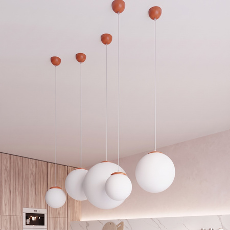 Lampa wisząca UGO 30 ochra czerwona