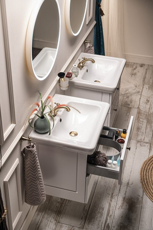 VIOLETA szafka umywalkowa 53,5x52x42,5cm, biały półpołysk