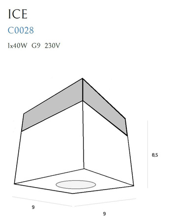 MAXLIGHT C0028 LAMPA SUFITOWA ICE MINI PL