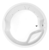 ROYAL ROUND wanna z hydromasażem, 172x172x49cm, Attraction Hydro, chrom