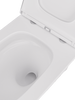 Miska WC z deską VORTEX wisząca owalna biały połysk GRAVIS TR2216R