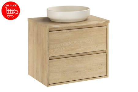 Zestaw meblowy 60cm z blatem i umywalką nablatową River